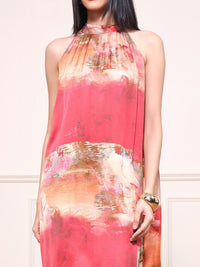 AND Women Tie and Dye Printed A-Line Dress