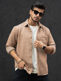 Powerlook Men Horizontal Stripes Opaque Casual Shirt