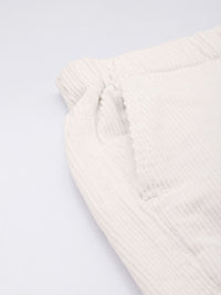 Mr Bowerbird Men Self-Design Mid-Rise Pure Cotton Corduroy Shorts