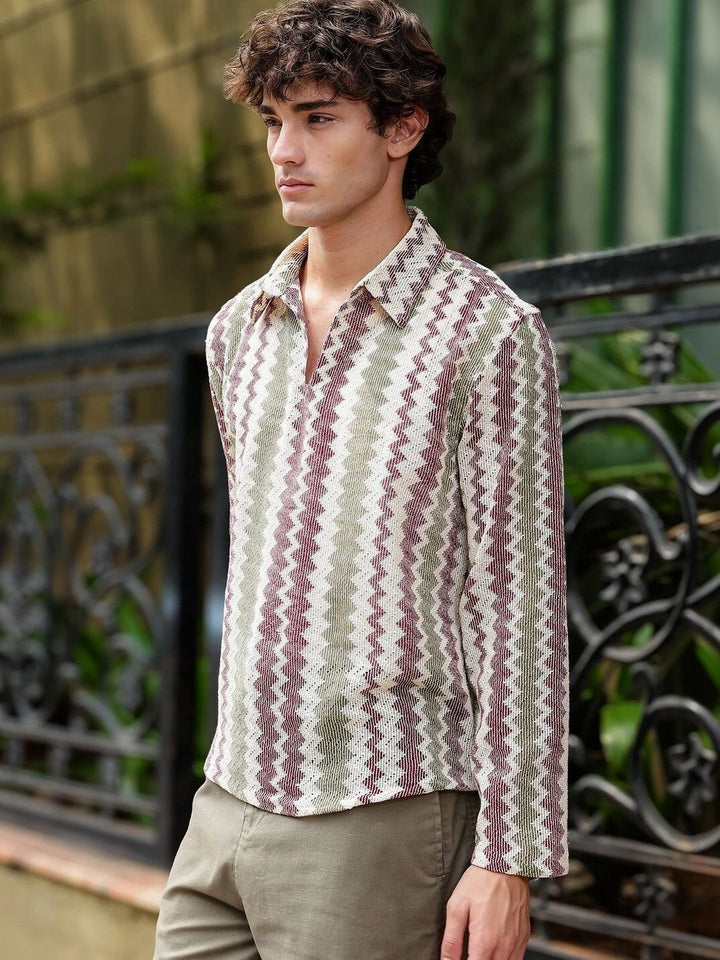 Eszett Men Classic Printed Casual Shirt