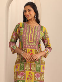Libas Ethnic Motifs Printed Straight Kurta with Trousers