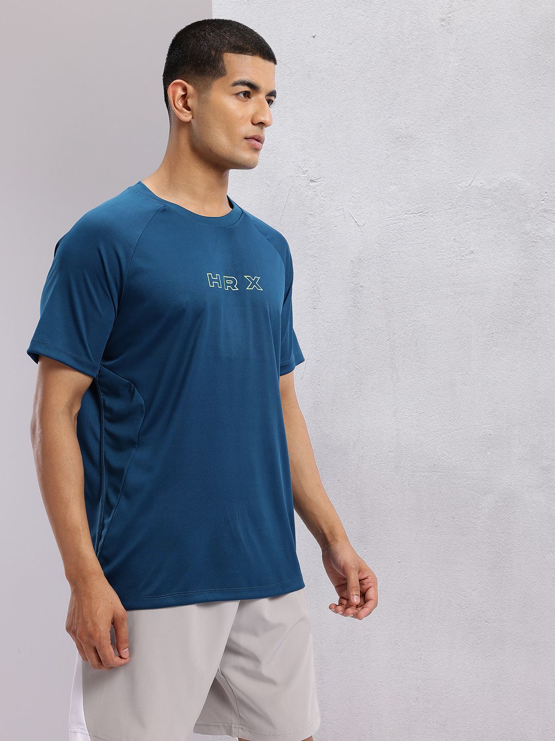 HRX by Hrithik Roshan Brand Logo Printed Rapid-Dry Training T-shirt