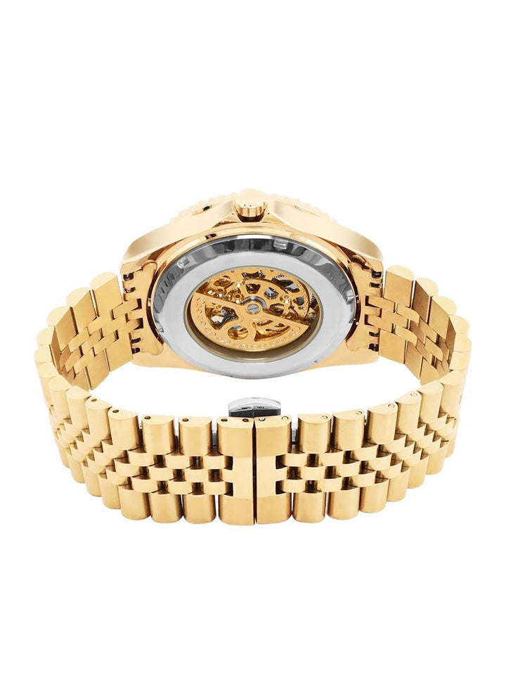 French Connection Men Skeleton Dial & Reset Time Analogue Automatic Motion Watch