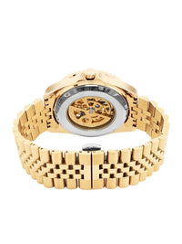 French Connection Men Skeleton Dial & Reset Time Analogue Automatic Motion Watch