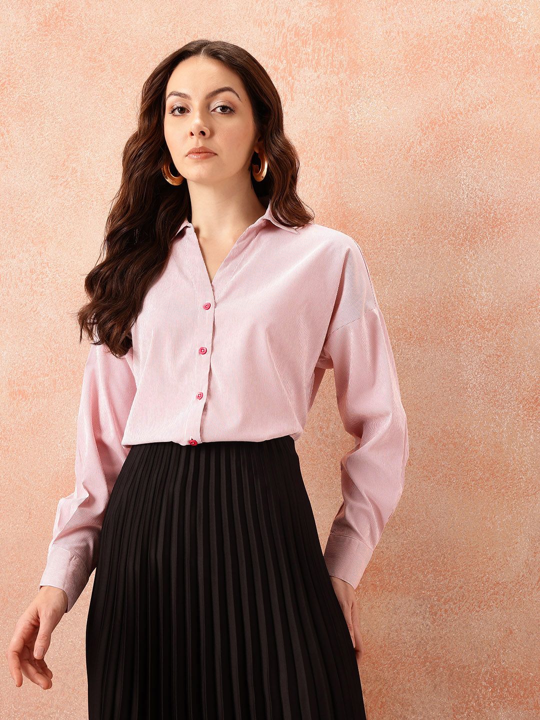 all about you Pinstripes Formal Shirt