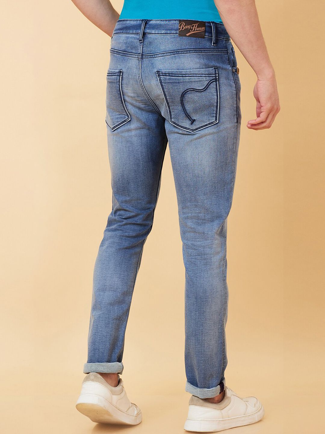Being Human Men Slim Fit Heavy Fade Jeans