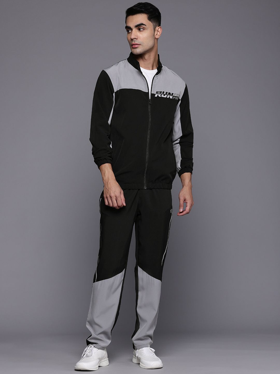 HRX oleh Hrithik Roshan Rapid-Dry Colourblock Running Tracksuit