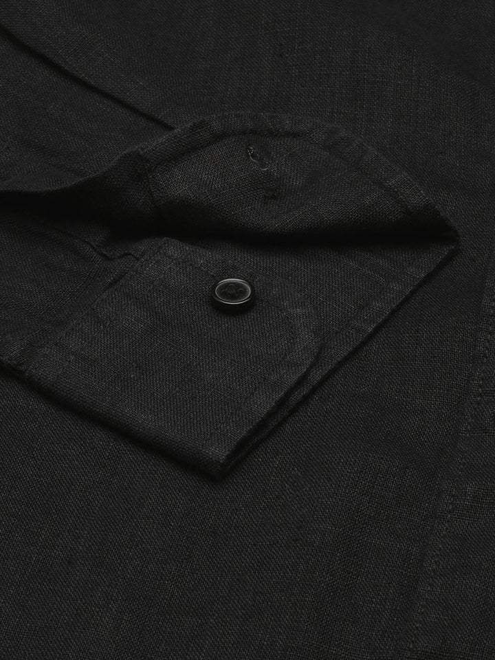 SPYKAR Solid Slim Fit Pure Linen Casual Shirt