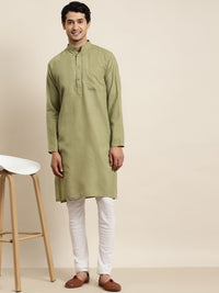 Anug by SOJANYA Men Green Kurta