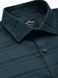 Park Avenue Slim Fit Horizontal Stripes Pure Cotton Formal Shirt