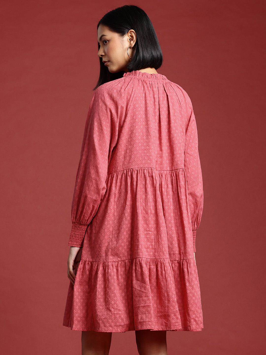 all about you Puff Sleeve Fit & Flare Dress