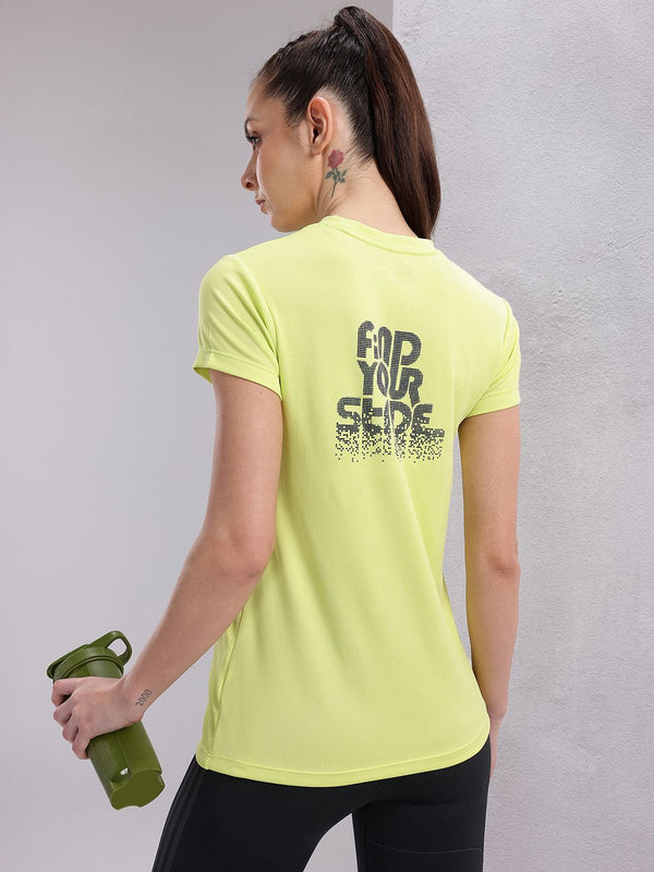 HRX oleh Hrithik Roshan Pasangan Tee Collection Typography Print Rapid-Dry Running T-Shirt