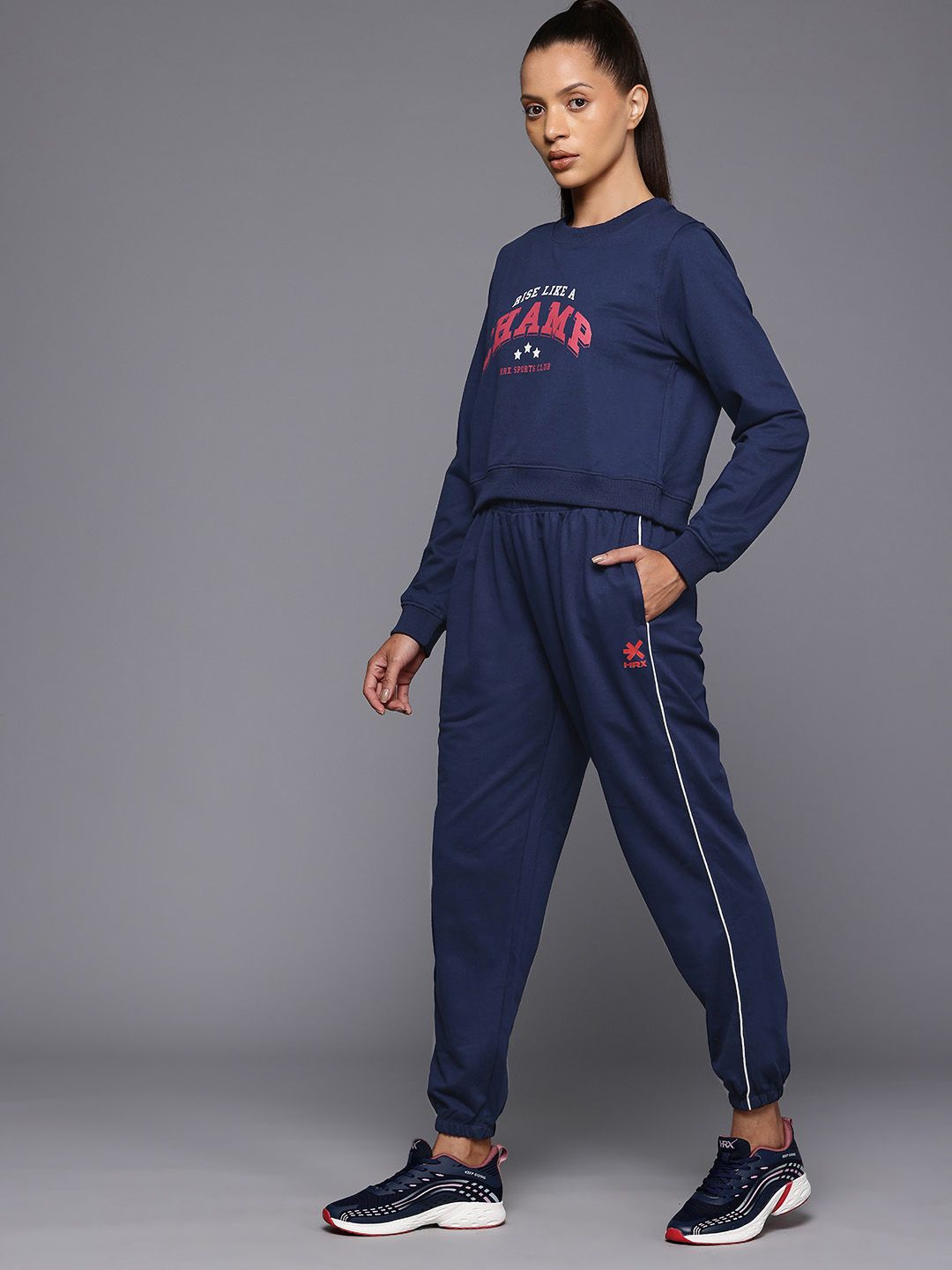 HRX by Hrithik Roshan Women Printed Lifestyle Tracksuit