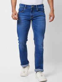 SPYKAR Men Mid-Rise Bootcut Light Fade Stretchable Jeans