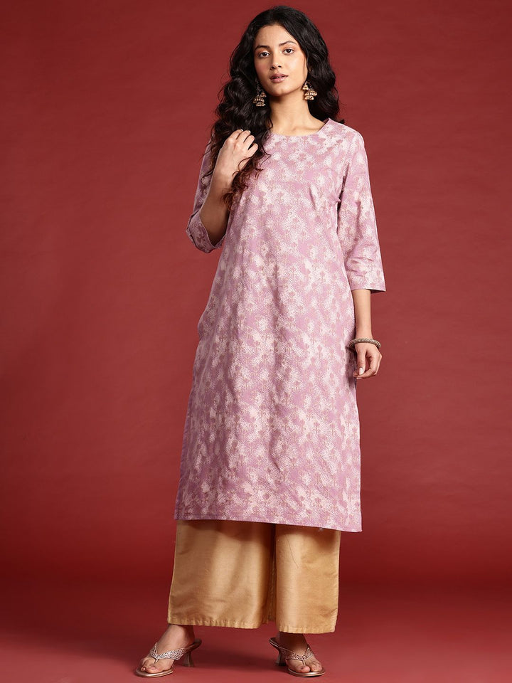 Anouk Cotton Printed Straight Kurta