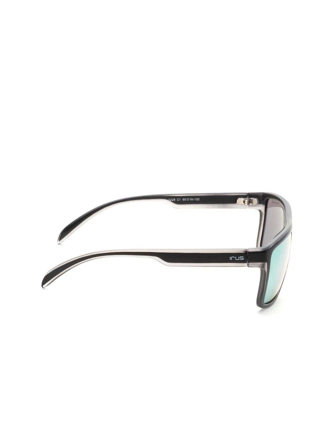 Irus oleh Idee Men Lens Kuning & Cermin mata hitam persegi hitam dengan lensa yang dilindungi UV IRS1229C1SG