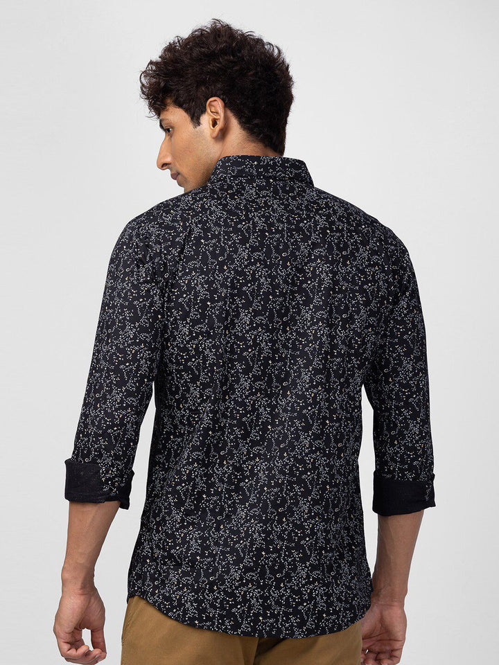 SPYKAR Men Classic Slim Fit Floral Printed Cotton Casual Shirt