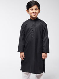 SOJANYA Boys Black Kurta