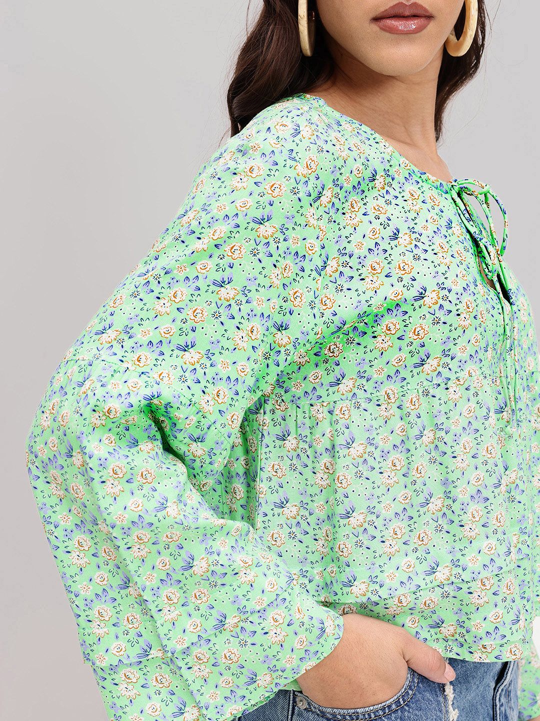 DressBerry Flutter Falls Tiered A-Line Top