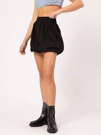 DressBerry Smocked Balloon Mini Skirt