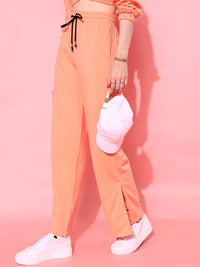 STREET 9 BASICS Women Bright Orange Solid Trousers