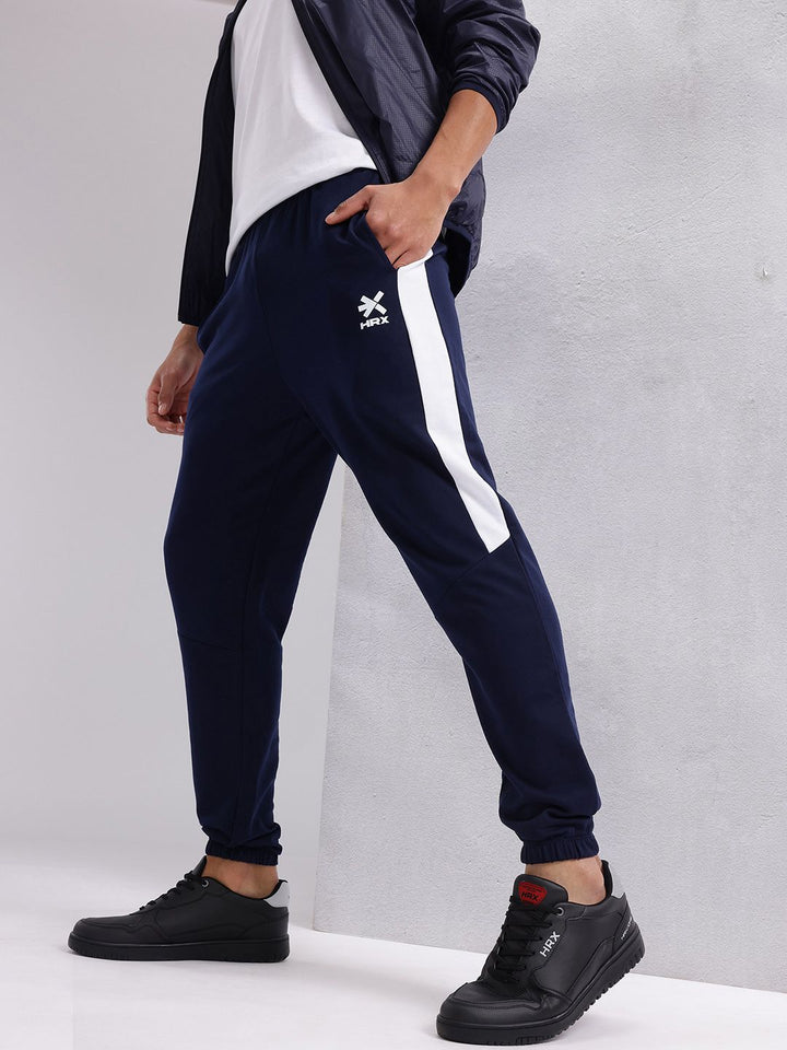 HRX by Hrithik Roshan Men Solid Joggers With Contrast Panel