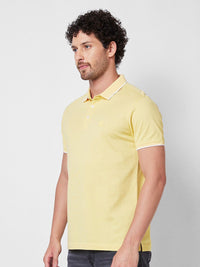 SPYKAR  Polo Collar Short Sleeves Slim Fit Cotton T-shirt