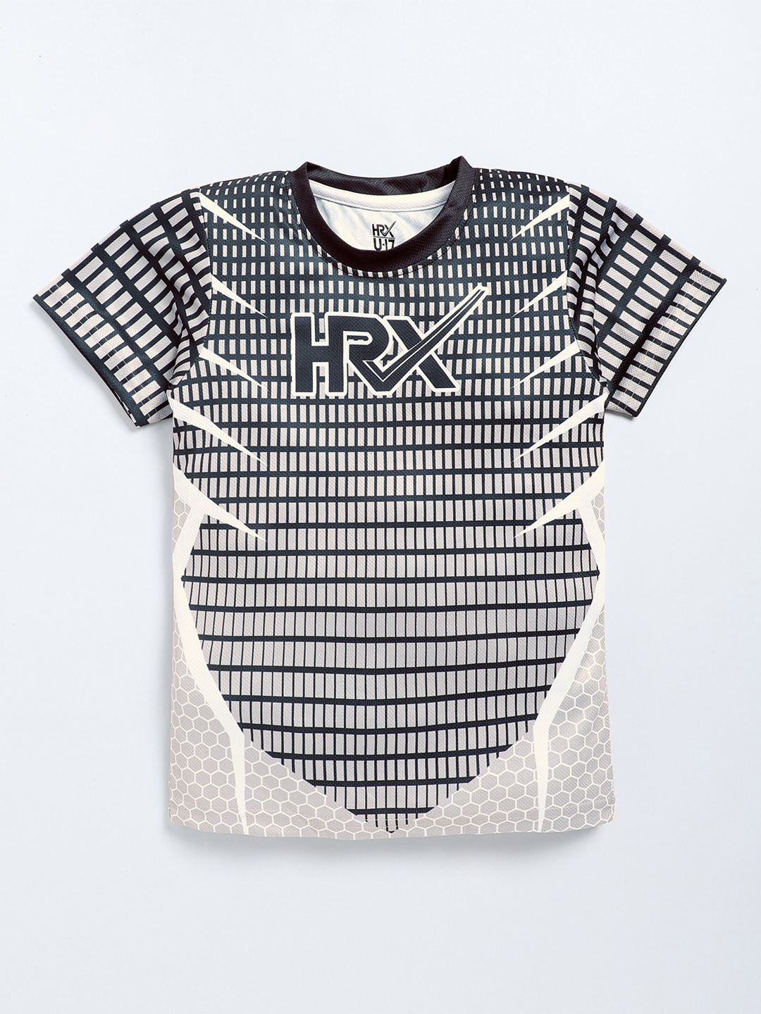 HRX by Hrithik Roshan Boys Geometric Printed T-shirt
