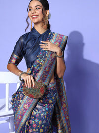 Saree mall Ethnic Motifs Saree with Woven Design border