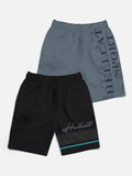 HELLCAT Boys Pack Of 2 Cotton Sports Shorts
