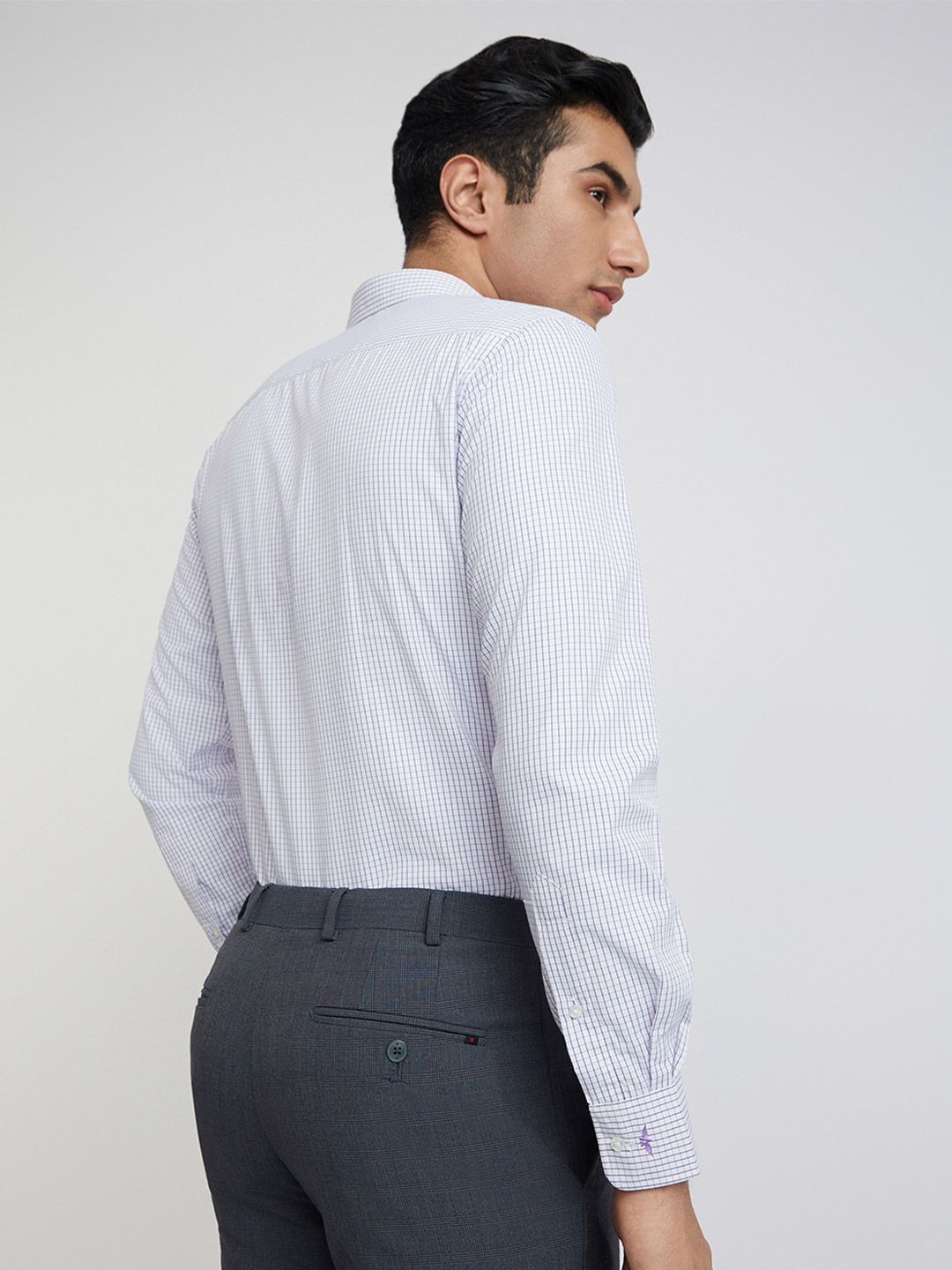 Park Avenue Slim Fit Checked Formal Shirt