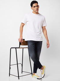 SPYKAR Men Mid Rise Slim Fit Heavy Fade Cotton Jeans
