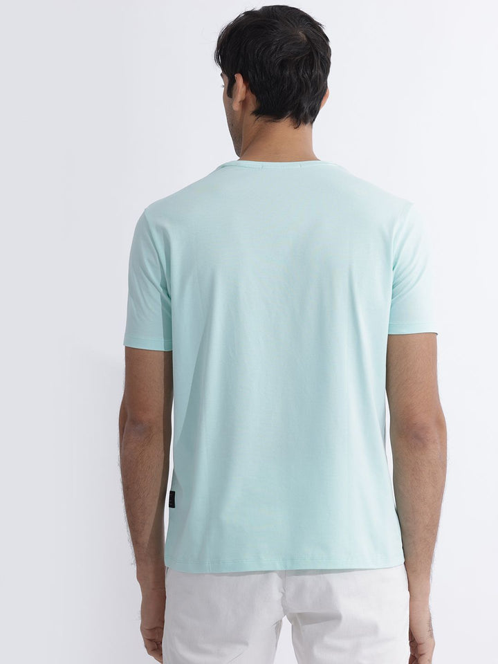 RARE RABBIT Men Libro Graphic Printed Slim Fit Cotton T-Shirt