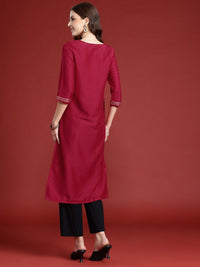 Anouk Ethnic Motifs Yoke Design Mukaish Kurta