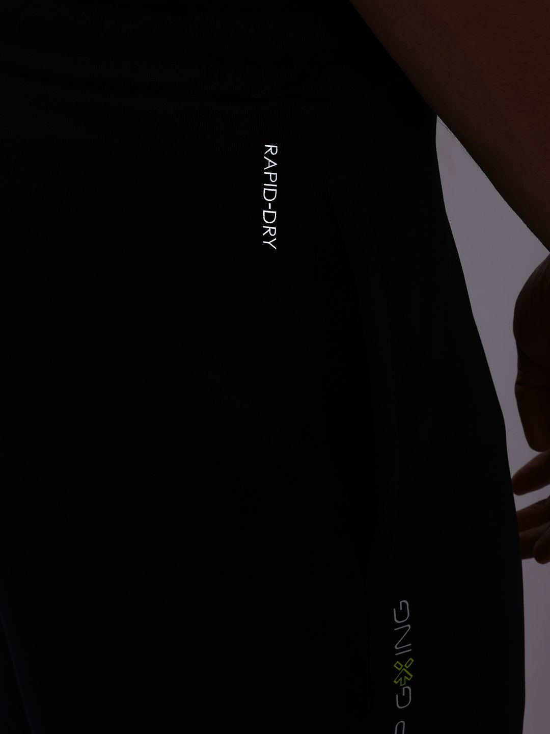HRX by Hrithik Roshan Men Typography Printed Mid-Rise Rapid-Dry Training Shorts