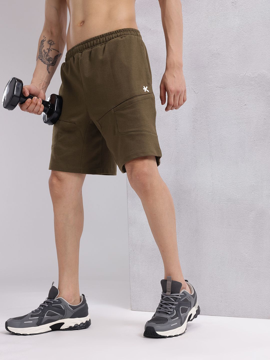 HRX by Hrithik Roshan Men Iron Tribe Training or Gym Sports Shorts