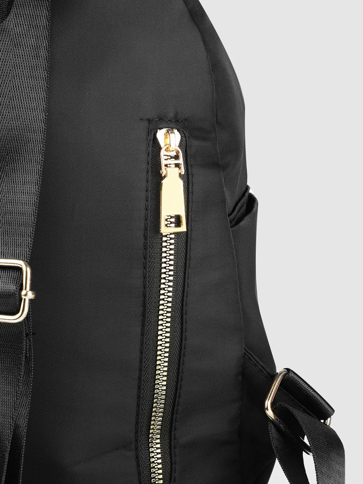 Lino Perros Women Black Backpack with 11 Inch Tablet Sleeve
