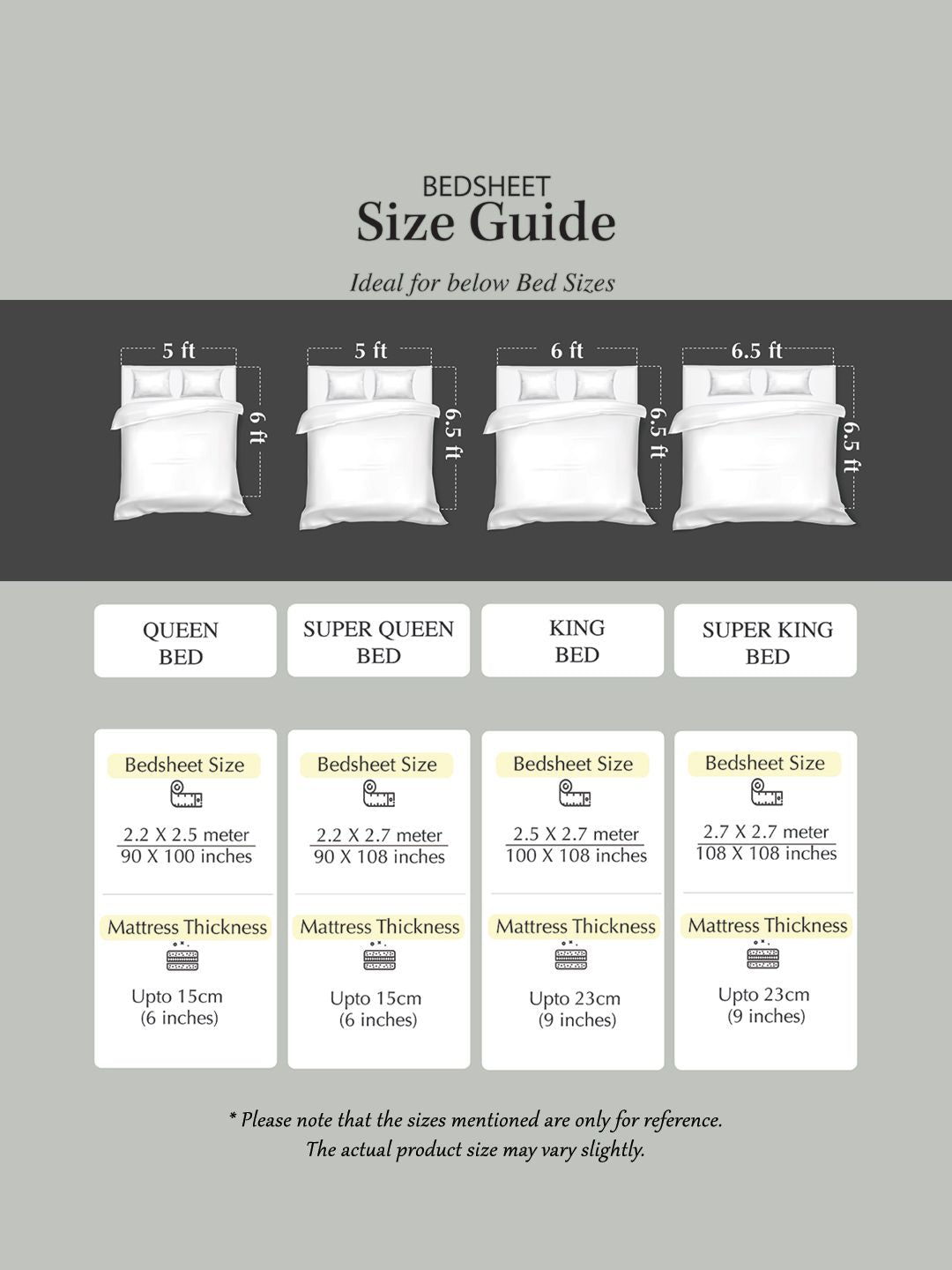 Story@home White & Mustard Floral 186 TC Pure Cotton Queen Bedsheet With 2 Pillow Covers