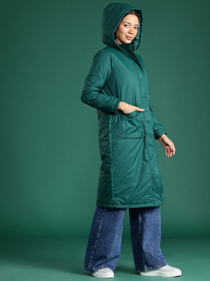 DressBerry Hooded Longline Padded Jacket