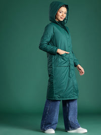 DressBerry Hooded Longline Padded Jacket