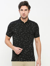 Being Human Typography Printed Polo Collar Regular Fit Cotton Regular T-shirt