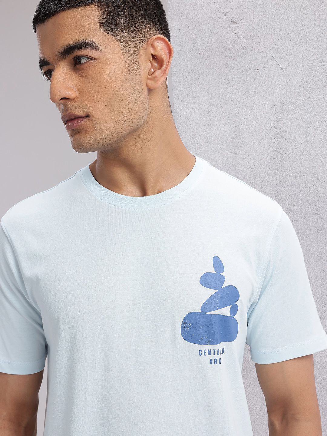 HRX by Hrithik Roshan Pure Cotton Yoga T-shirt