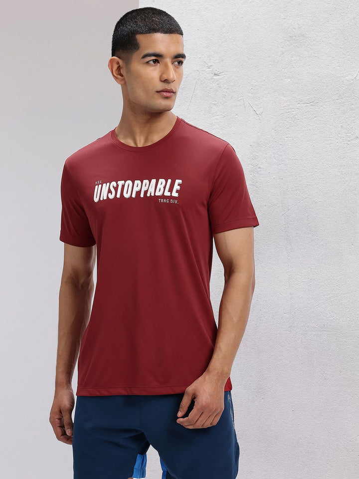HRX by Hrithik Roshan Typography Print Regular Fit Training T-shirt