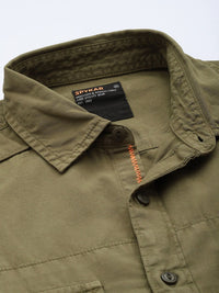 SPYKAR Pure Cotton Slim Fit Opaque Casual Shirt