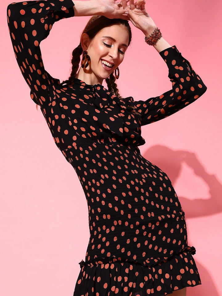 STREET 9 Black Floral Crepe Maxi Midi Dress