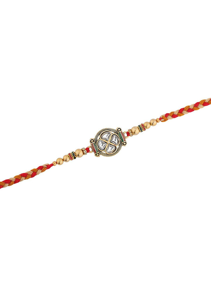 Voylla Anggun Kundan Benang Pereka Polki Bertampal Rakhi