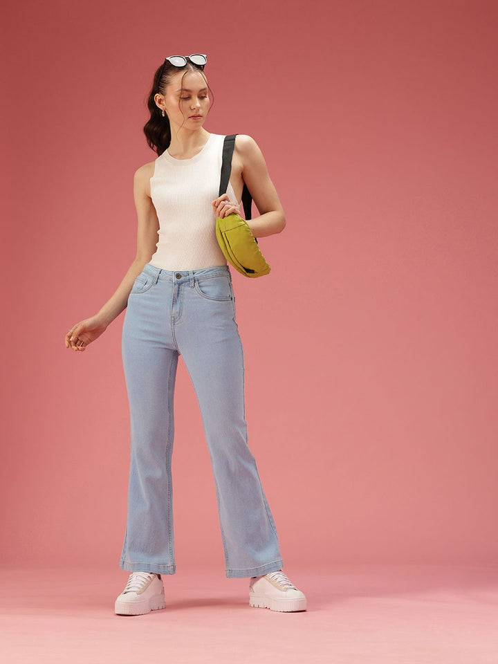 DressBerry Women Bootcut High-Rise Stretchable Jeans