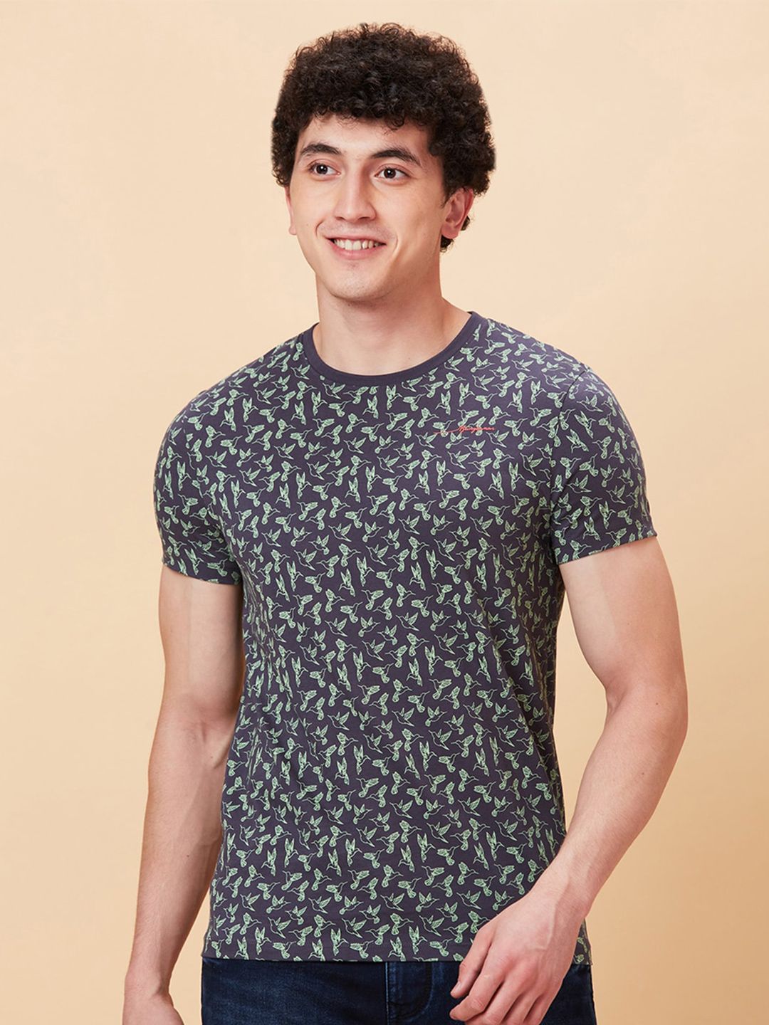 Being Human Conversational Printed Pure Cotton Round Neck Casual T-shirt