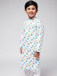 SOJANYA Boys Multicolored Printed Kurta