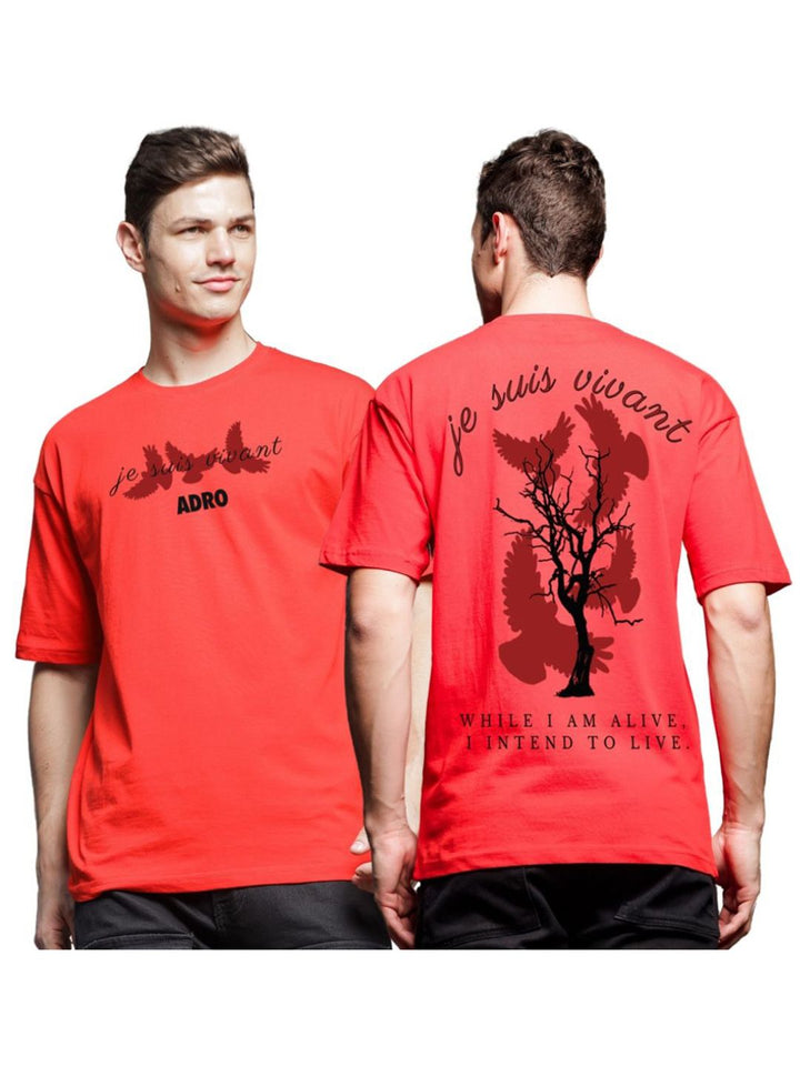 ADRO Men Typography Printed T-shirt